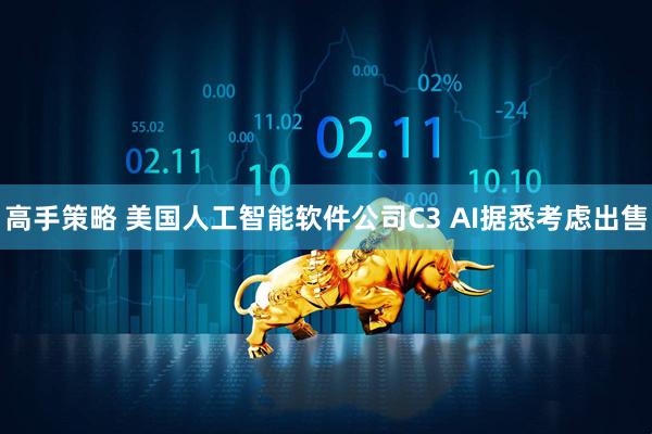 高手策略 美国人工智能软件公司C3 AI据悉考虑出售